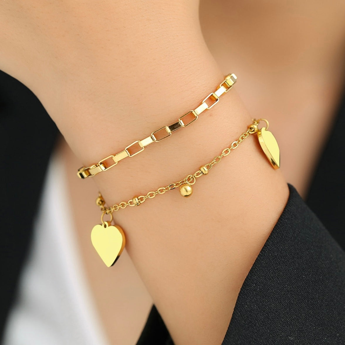 Sweetheart Strand Stainless Steel Bracelet TAC