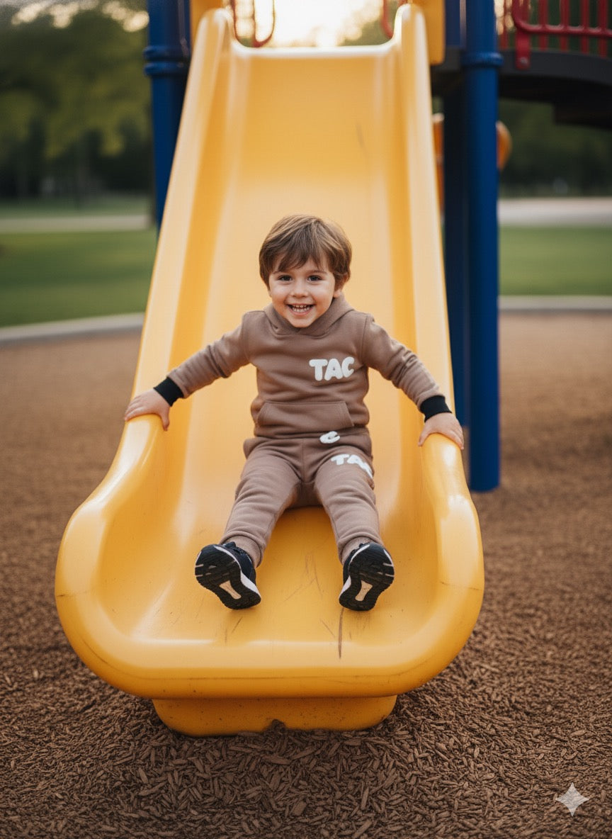 TAC Kids Brown Hoodie Set TAC