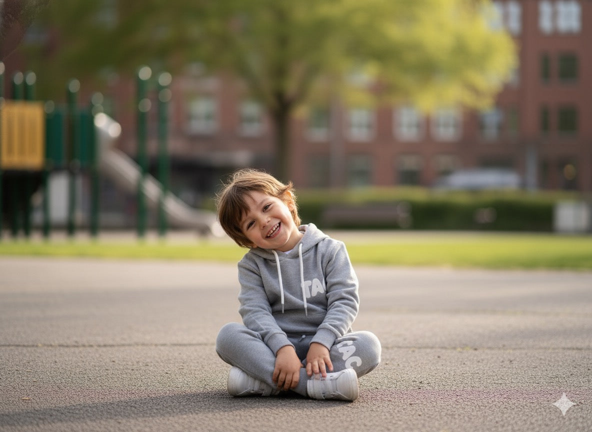 TAC Kids Grey Hoodie Set TAC
