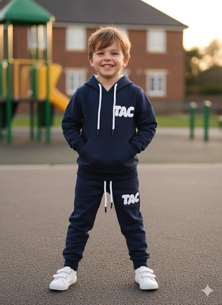 TAC Kids Navy Blue Hoodie Set TAC