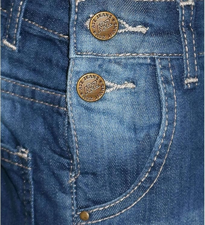 Kids Girls Dungaree Shorts Denim Stretch Jeans Jumpsuit Playsuit All In One TAC
