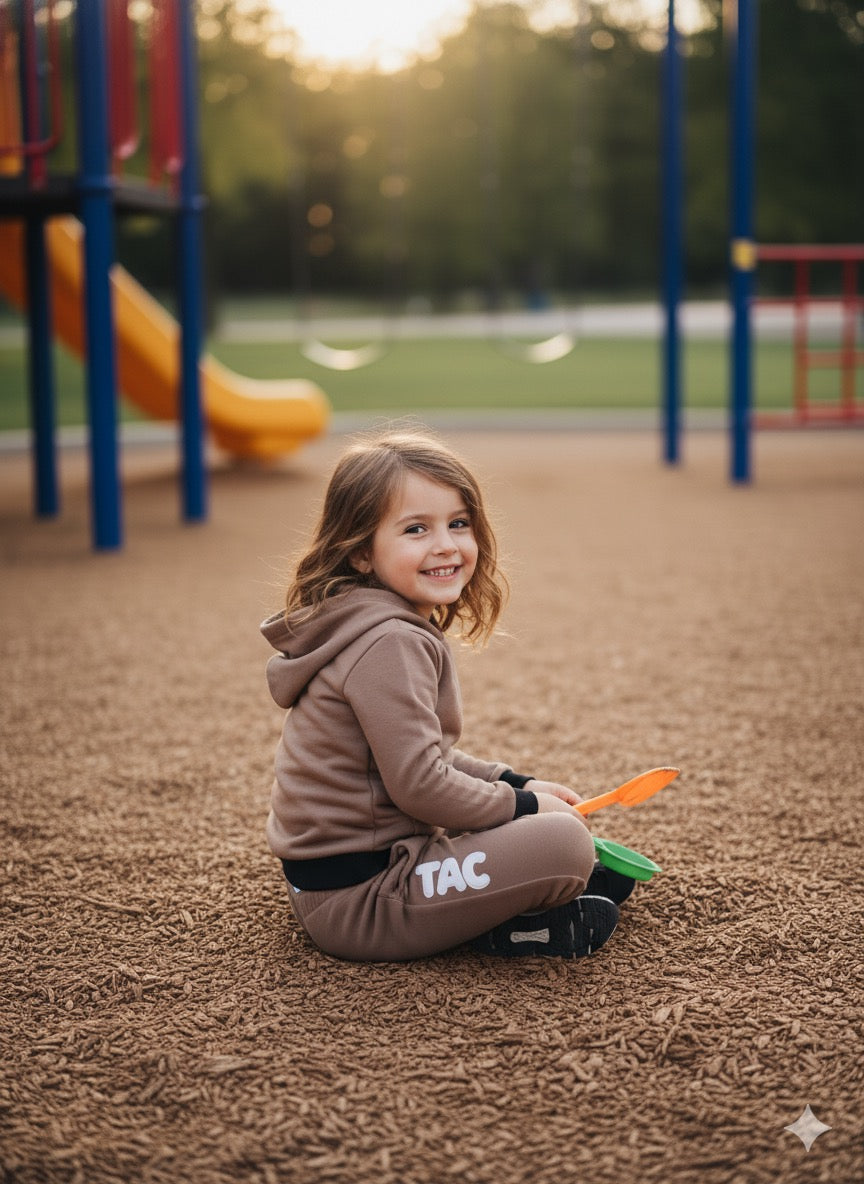 TAC Kids Brown Hoodie Set TAC