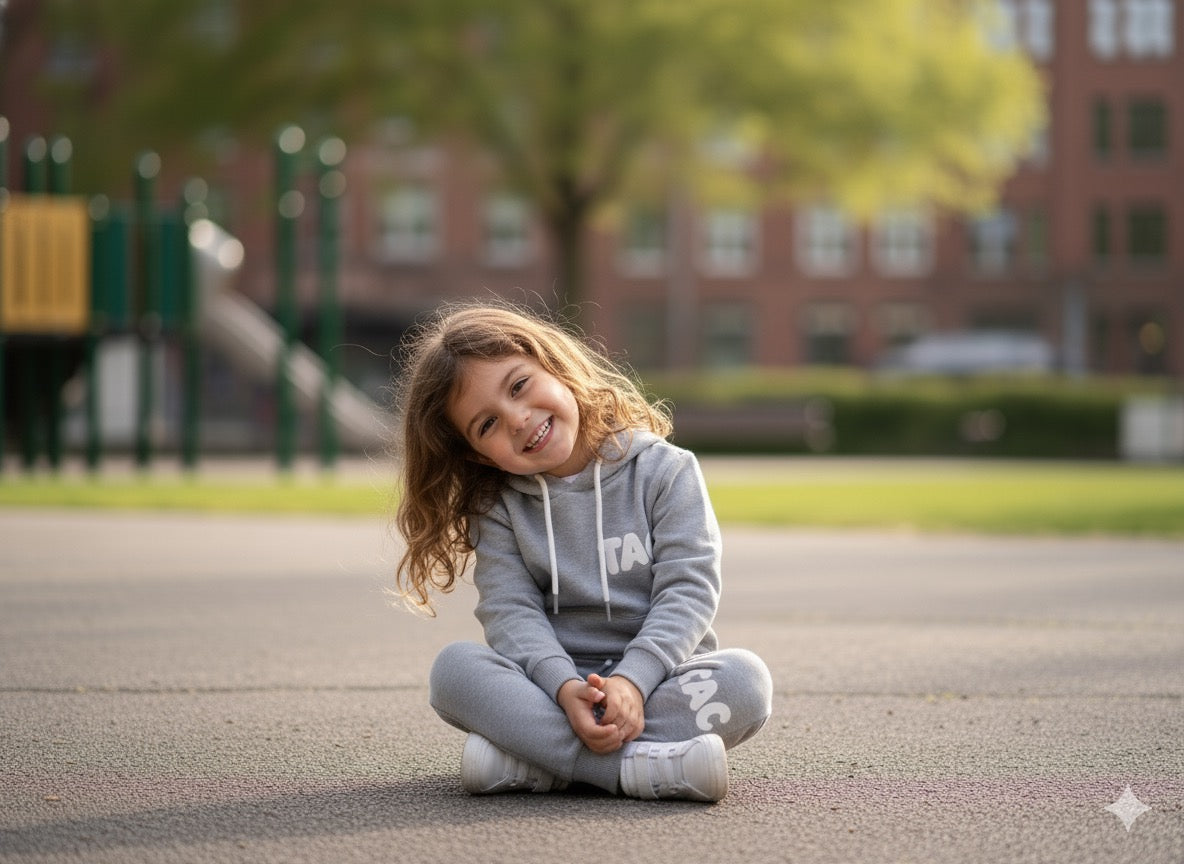 TAC Kids Grey Hoodie Set TAC