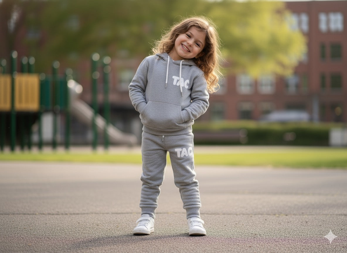 TAC Kids Grey Hoodie Set TAC