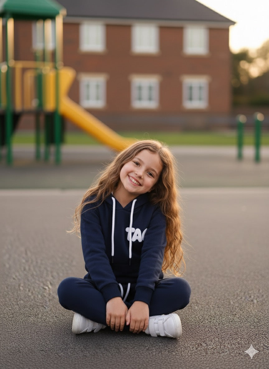 TAC Kids Navy Blue Hoodie Set TAC