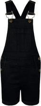 Kids Girls Dungaree Shorts Denim Stretch Jeans Jumpsuit Playsuit All In One TAC