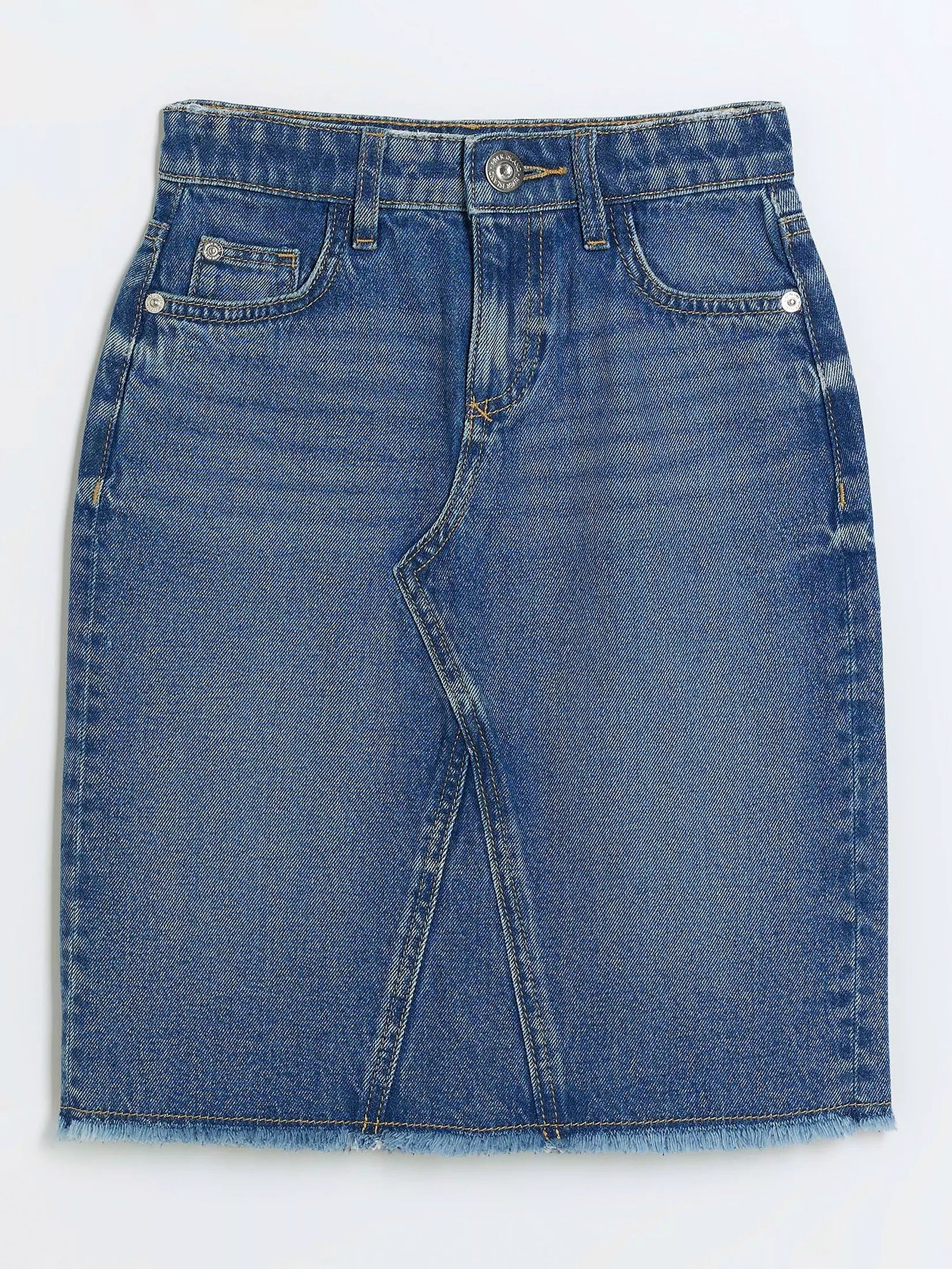 Fashion Baby Girl Jean Skirt - Asymmetric Denim Skirt for Toddlers and Teens TAC