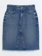 Fashion Baby Girl Jean Skirt - Asymmetric Denim Skirt for Toddlers and Teens TAC