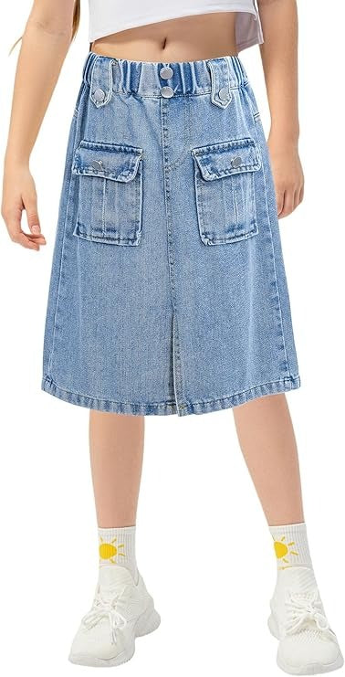Fashion Baby Girl Jean Skirt - Asymmetric Denim Skirt for Toddlers and Teens TAC